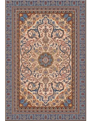 Nila Klasik Desenli Jüt Taban Dokuma Halı, Salon, Oturma ve Yatak Odası Için, 120X180 cm
