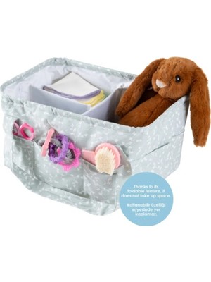 TKÇ Katlamalı Anne & Bebek Organizer 795 Yeşil Çiçek