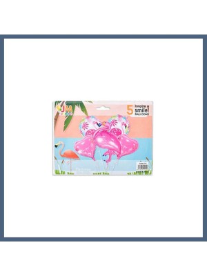 Bezos SVN-257 Balon Folyo Set Yüzük Flamingo 1 Adet BZS10