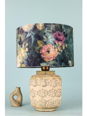 Gy Atelier Charelle Handmade Dekoratif Seramik Abajur – Modern Ekru Tasarım, Tek Başlıklı Masa Lambası, E27 Uyumlu, Dayanıklı Seramik Gövde, A Enerji Sınıfı Kullanım – Yerli Üretim Ce Standartlarında
