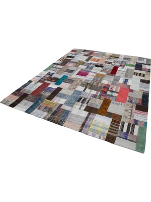 Gy Atelier Çok Renkli El Dokuma Patchwork Salon Kilimi Bohem Stil