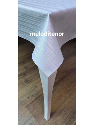 Gy Atelier Astarlı Silinebilir Düz Gri Çizgili Pvc Muşamba Dertsiz Leke Tutmaz Masa Örtüsü Gri 100 x 140