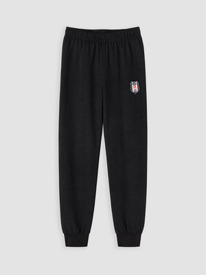 LC Waikiki Lcw Kids Siyah Beşiktaş Lisanslı Erkek Çocuk Pijama Alt