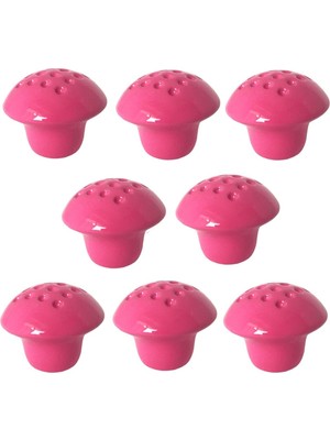 Die Grup Glaswen 8 Adet Pembe Noktalı Mantar Düğme Kulp Çocuk Bebek Mobilya Çekmece Dolap Kapak Kulbu Metal Kulp Aksesuarları Vidalı
