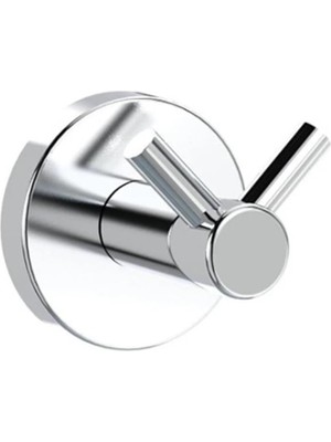 Odea Vidalı Banyo Lavabo Wc Askısı Çatal 2'li Askılık Krom Renk Metal Sağlam Aparat Bornoz Havlu Asma Askı