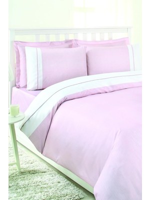 Odea Özdilek Soft Linen Çift Kişilik Saten Nevresim Takımı, 200X220 Cm, Pembe