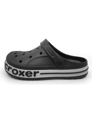 Luni Home Croxer Siyah Unisex Ortopedik Doktor Aşçı Hastane Plaj ve Günlük Ev Terliği