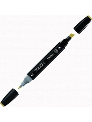 Tr Twin Brush Marker Y224, Olive Pale, Çift Uçlu Sanat Markörü
