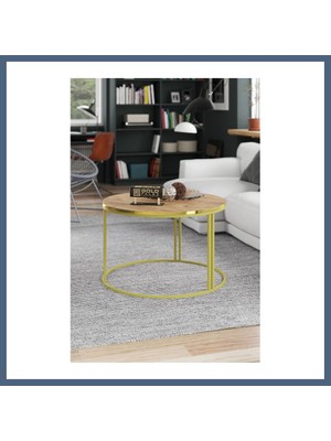Bezos Special Orta Sehpa Ceviz Kahverengi 70 cm BZS10