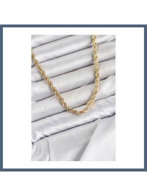 Bezos cm Burgu Model Gold Renk Pirinç 60 cm Kadın Kolye BZS10