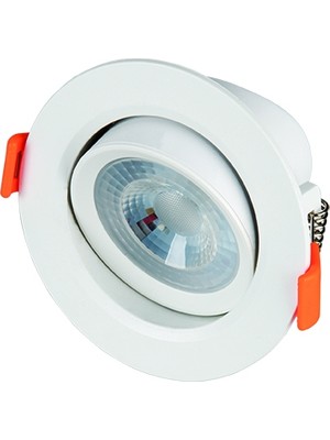 Cata 5 Adet CT5204 Cata 5W Sıva Altı LED Spot Beyaz Işık 6400K Modern Tasarım Alüminyum Daire Kasa