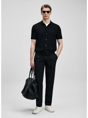 Lufian Lufıan Siyah Erkek Slim Fit Pantolon Nalon