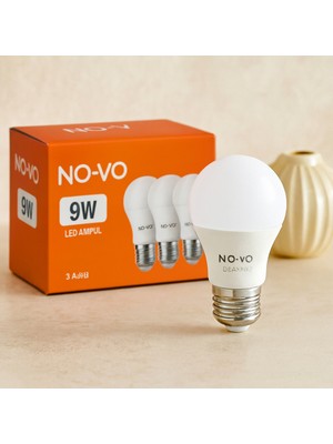 Milas Toptan LED Ampul E27 9W 6500K 806LM