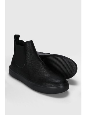 Lufian Atlas Erkek Deri Bot Siyah