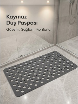 Mapple Home Vantuzlu Silikon Bubble Banyo Paspası Duş Kaydırmazı 36X66 Vantuzlu Banyo Paspası