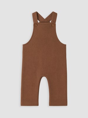 LC Waikiki Lcw Baby Kahverengi Dokulu Erkek Bebek Tulum