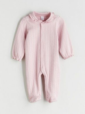 LC Waikiki Lcw Baby Pembe Bebe Yaka Kız Bebek Tulum