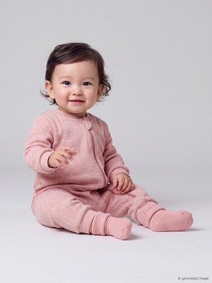 LC Waikiki Lcw Baby Pembe 1.6 Tog Bisiklet Yaka Kız Bebek Uyku Tulumu