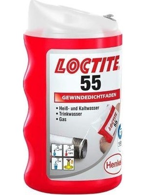 Loctite 55 Boru ve Dişli Sızdırmazlık İpi Teflon Bant
