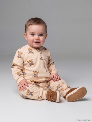 LC Waikiki Lcw Baby Bej 1 Tog Erkek Bebek Uyku Tulumu