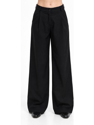 Hakke Yüksek Bel Wide Leg Kadın PANTOLON