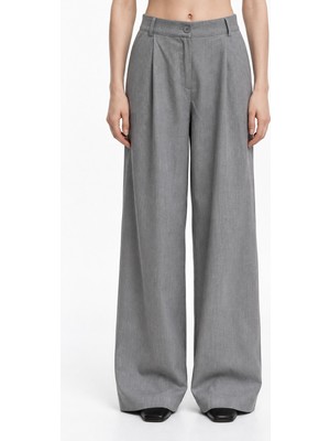 Hakke Yüksek Bel Wide Leg Kadın PANTOLON