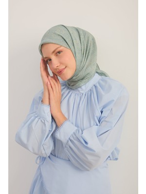Silk Home Monare Eşarp Etnik Desen Indigo