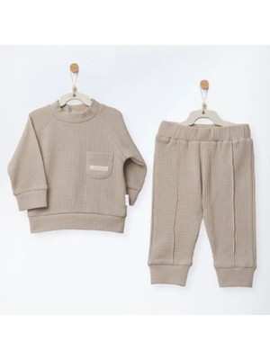 Andywawa Erkek Bebek Forest Nursery  Alt Üst Takım Bej AC27032