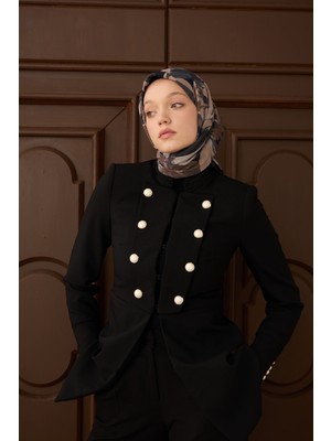Silk Home Velora Eşarp Flower Koyu Lacivert