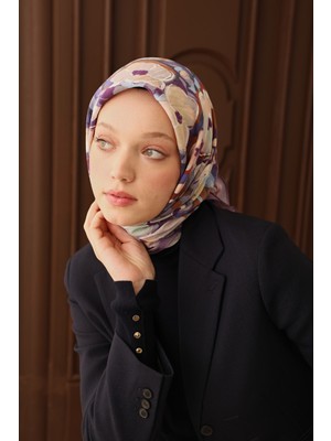 Silk Home Velora Eşarp Flower Eflatun