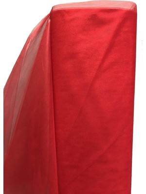 Happy Trend Süsleme Kırmızı Kristal Tül(1 Metre Boy-3 Metre En) Kırmızı