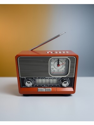Helinaria Nostaljik Tasarım Bluetooth Radyo 18650 Şarjlı