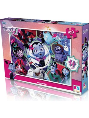 Colezium VP714 Vampirina 100 Parça Çuk Puzzle -Ks Puzzle