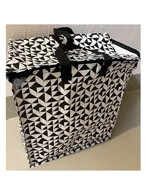 Happy Trend Knalla Çanta Siyah/beyaz; (47 L)