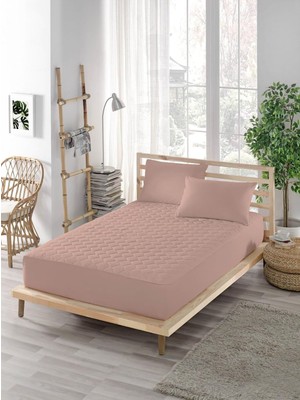 Happy Trend Parker Renkli Alez Pembe-Kapitoneli Fitted-Pamuklu-Yanı Çarşaflı-Çift Kişilik-Tek Kişilik-Bebek Alezi-Su-Yatak Koruyucu 140X190, Ely Parker, 140 x 190