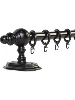 Happy Trend Raysız Ahşap Rustik Perde Askısı (100 Cm)