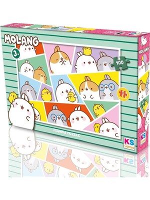 Colezium Mol 714 Molang 100 Parça Lisanslı Puzzle