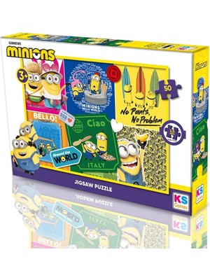 Colezium Mo 709 Mınıons 50 Parça Lisanslı Puzzle