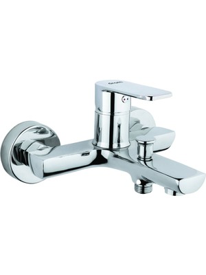 Drom 201002 Nordic Banyo Bataryası Musluğu Pirinç Gövde, Krom Kaplama