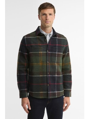 Barbour Woodlane Brushed Dış Gömlek TN11 Classic Tartan