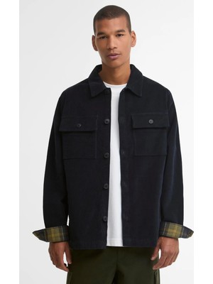 Barbour Tartan Trimmed Dış Gömlek NY91 Navy