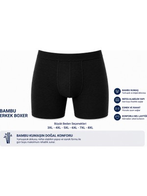 Derin Mavi Bambu Erkek Boxer