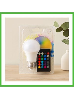 Bezos LED Ampul E27 9W Rgb Kumandalı 800 Lm 6500K Arz