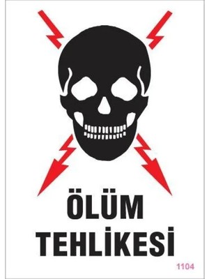 Colezium Ölüm Tehlikesi Uyarı Levhası 25X35 KOD:1104