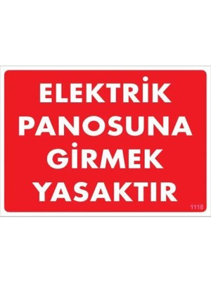Colezium Elektrik Panosu Levhası 25X35 KOD:1118