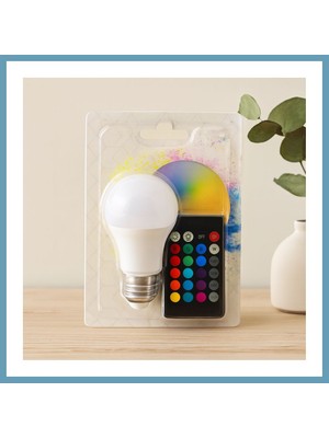 Bezos LED Ampul E27 9W Rgb Kumandalı 800 Lm 6500K MBT06