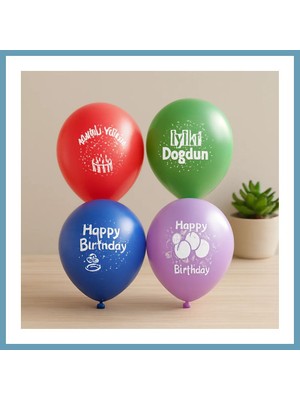 Bezos Doğum Günü Balon Iyi Ki Doğdun 12 Inç 100'LÜ MBT06