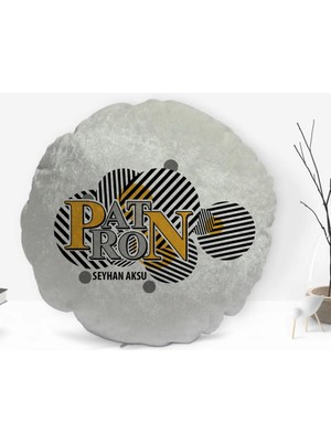 BK Gift Kişiye Özel Isimli Patron Tasarımlı Dekoratif Kırlent Yastık-12