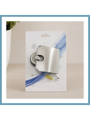 Bezos Vidalı Metal Wc Kağıtlık Geniş Kapaklı MBT06