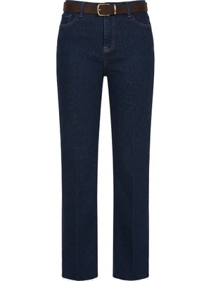 Seda Unlu Butik Rone Straight Rinse Kemerli Jean